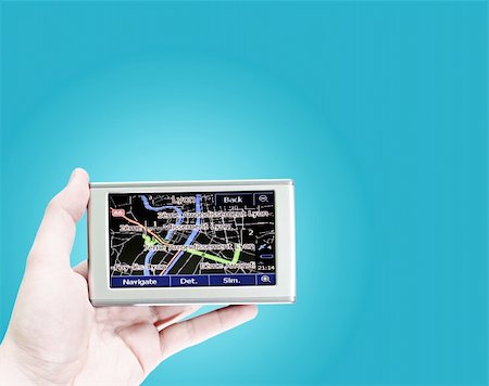 simsearch:400-07102775,k - Gps in a man hand. Find your way ! Stock Photo - Budget Royalty-Free & Subscription, Code: 400-04736620