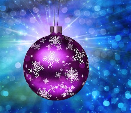 simsearch:400-06473585,k - Christmas Tree Ball Illustration Fotografie stock - Microstock e Abbonamento, Codice: 400-04736638