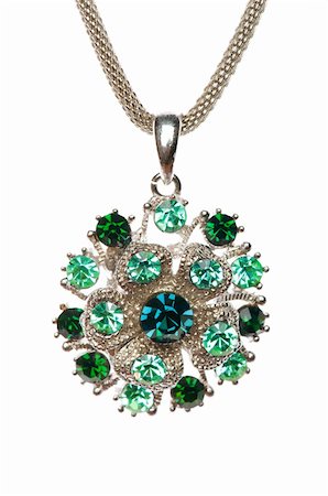 simsearch:400-06766855,k - Pendant on chain  isolated on the white Stock Photo - Budget Royalty-Free & Subscription, Code: 400-04736670