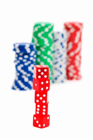 simsearch:400-04382425,k - Casino chips isolated on the white Stock Photo - Budget Royalty-Free & Subscription, Code: 400-04736699