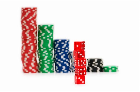 simsearch:400-07573978,k - Casino chips isolated on the white Photographie de stock - Aubaine LD & Abonnement, Code: 400-04736702