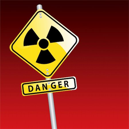 risk of death vector - vector illustration of the radioactive sign Stock Photo - Budget Royalty-Free & Subscription, Code: 400-04737310