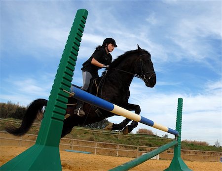 simsearch:400-04256024,k - young teenager and her  horse in training of jumping competition Stock Photo - Budget Royalty-Free & Subscription, Code: 400-04737421