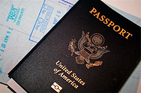 US Passport with open page on white Foto de stock - Super Valor sin royalties y Suscripción, Código: 400-04737909