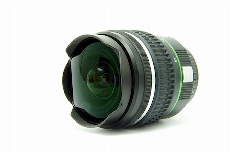 simsearch:400-06915716,k - Black camera lens isolated in white background Stock Photo - Budget Royalty-Free & Subscription, Code: 400-04738003
