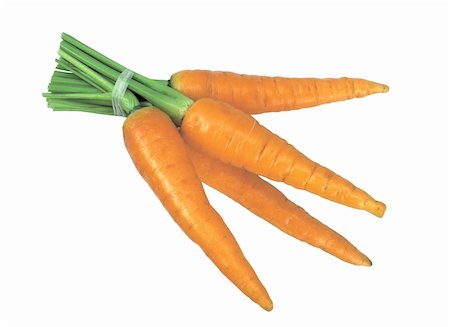 simsearch:400-04277065,k - Fresh tasty carrots isolated on white background Stockbilder - Microstock & Abonnement, Bildnummer: 400-04738420