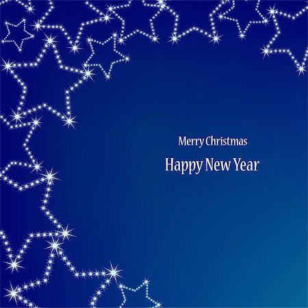 Christmas stars background with space for text. Vector illustration Stock Photo - Budget Royalty-Free & Subscription, Code: 400-04738586