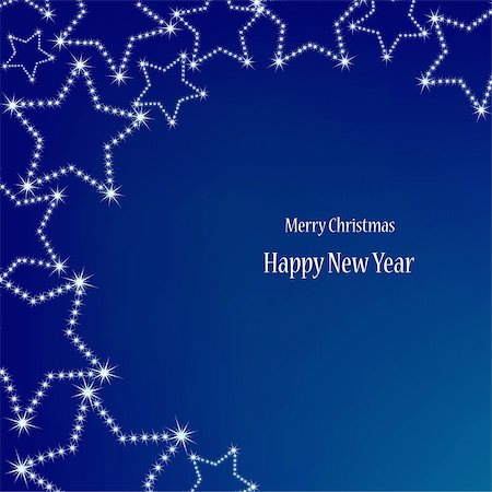 Christmas stars background with space for text. Vector illustration Photographie de stock - Aubaine LD & Abonnement, Code: 400-04738586