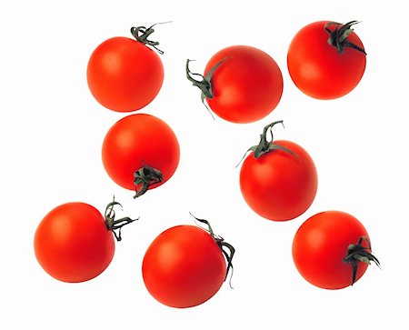 simsearch:400-03939080,k - cherry tomatoes isolated on the white Foto de stock - Super Valor sin royalties y Suscripción, Código: 400-04738892