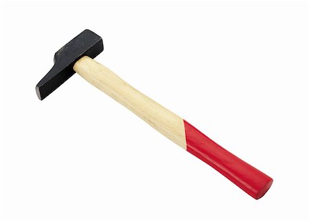 simsearch:640-02950998,k - hammer isolated on the white background Stock Photo - Budget Royalty-Free & Subscription, Code: 400-04738911