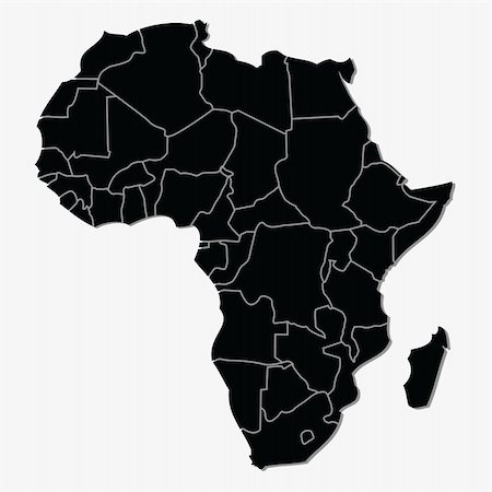 vector map of Africa Photographie de stock - Aubaine LD & Abonnement, Code: 400-04738958