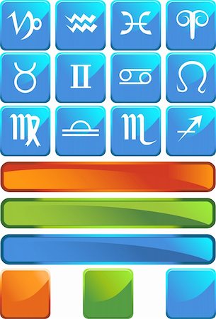 An image of the 12 zodiac symbols. Stock Photo - Budget Royalty-Free & Subscription, Code: 400-04739362
