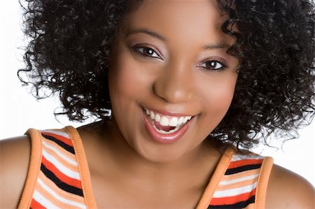 simsearch:400-04068097,k - Beautiful smiling young black woman Stockbilder - Microstock & Abonnement, Bildnummer: 400-04739441