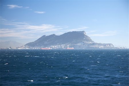 bay of algeciras and gibraltar in andalusia spain Fotografie stock - Microstock e Abbonamento, Codice: 400-04739485