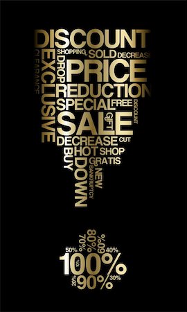 simsearch:400-05341250,k - Golden sale discount poster with black background (vector) Stock Photo - Budget Royalty-Free & Subscription, Code: 400-04730077