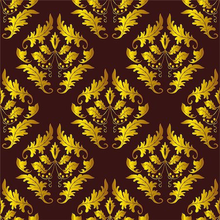 simsearch:400-08807079,k - Seamless background of red and gold. Vector illustration. Vector art in Adobe illustrator EPS format, compressed in a zip file. The different graphics are all on separate layers so they can easily be moved or edited individually. The document can be scaled to any size without loss of quality Stock Photo - Budget Royalty-Free & Subscription, Code: 400-04730280