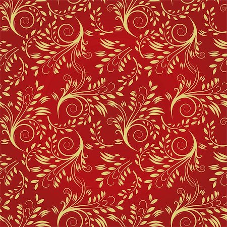 simsearch:400-08807079,k - Seamless background of red and gold. Vector illustration. Vector art in Adobe illustrator EPS format, compressed in a zip file. The different graphics are all on separate layers so they can easily be moved or edited individually. The document can be scaled to any size without loss of quality Stock Photo - Budget Royalty-Free & Subscription, Code: 400-04730290