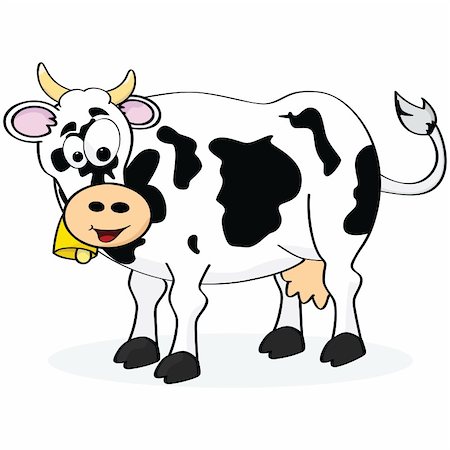 simsearch:400-04216674,k - Cartoon illustration of a happy cow smiling Foto de stock - Super Valor sin royalties y Suscripción, Código: 400-04730419