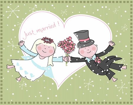 Wedding announcement, vector Stock Photo - Budget Royalty-Free & Subscription, Code: 400-04730427