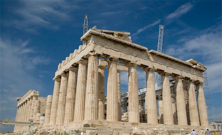 The Parthenon at Acropolis, Athens Stockbilder - Microstock & Abonnement, Bildnummer: 400-04730634