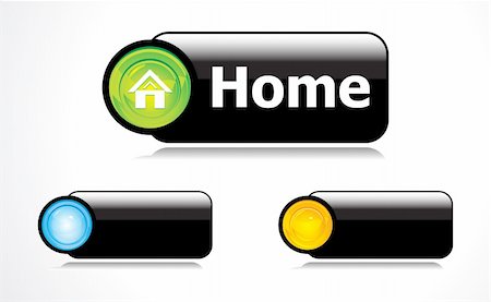 simsearch:400-04177289,k - abstract glossy silver home button vector illustration Stock Photo - Budget Royalty-Free & Subscription, Code: 400-04731049