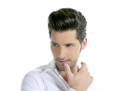 simsearch:400-06065852,k - handsome young man portrait posing isolated on white Stock Photo - Budget Royalty-Free & Subscription, Code: 400-04731582