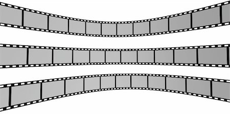 filmmaking - 3d Film Strip. White background. Digitally Generated. Stock Photo - Budget Royalty-Free & Subscription, Code: 400-04731877