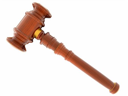 simsearch:700-00015631,k - 3d wooden mallet of judge. White background. Stock Photo - Budget Royalty-Free & Subscription, Code: 400-04731968