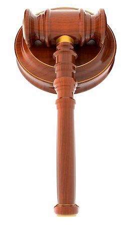 simsearch:700-00015631,k - 3d wooden mallet of judge. White background. Stock Photo - Budget Royalty-Free & Subscription, Code: 400-04731971