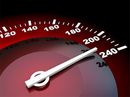 abstract 3d illustration of speed meter with red backlight Stock Photo - Budget Royalty-Free & Subscription, Code: 400-04732149