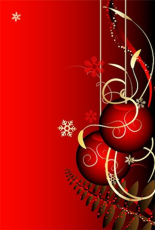 simsearch:400-08299399,k - Christmas background with christmas decoration,editable eps with high res.jpg Stockbilder - Microstock & Abonnement, Bildnummer: 400-04733032