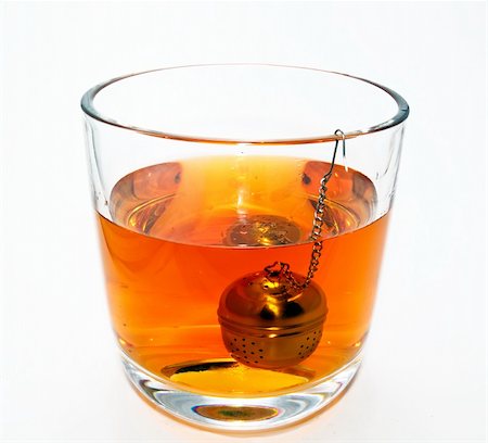 glass of tea Photographie de stock - Aubaine LD & Abonnement, Code: 400-04733119