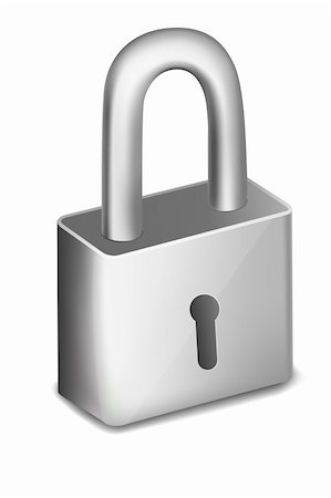 simsearch:400-04212998,k - illustration of pad lock on an isolated background Foto de stock - Royalty-Free Super Valor e Assinatura, Número: 400-04733705