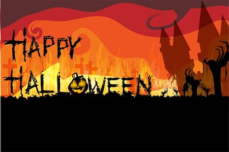 simsearch:400-04265523,k - illustration of pumpkine text with dark scary background Stock Photo - Budget Royalty-Free & Subscription, Code: 400-04733702