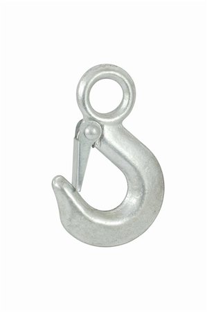 path concept nobody - Close up of metal hook. Isolated on white background with clipping path. Stock Photo - Budget Royalty-Free & Subscription, Code: 400-04733774