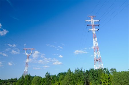 electricity pole silhouette - Elecrical tower over sky Foto de stock - Super Valor sin royalties y Suscripción, Código: 400-04733888