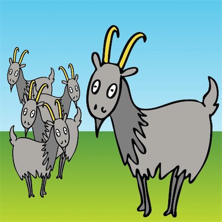simsearch:400-04849381,k - An image of a group of goats. Foto de stock - Super Valor sin royalties y Suscripción, Código: 400-04744176