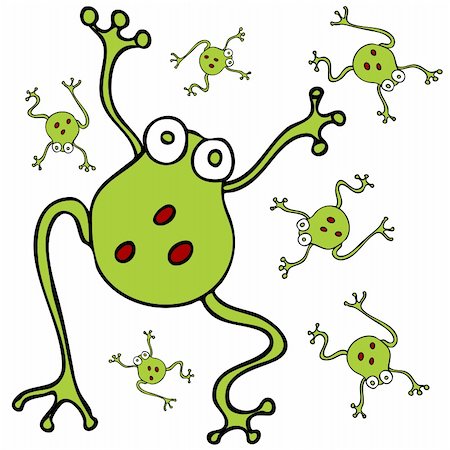 frog graphics - An image of a group of frogs. Foto de stock - Super Valor sin royalties y Suscripción, Código: 400-04744173