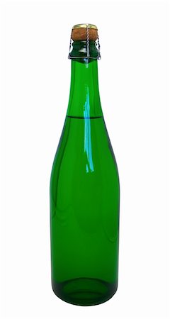 simsearch:400-06064766,k - Champagne bottle isolated on white background Stockbilder - Microstock & Abonnement, Bildnummer: 400-04744598