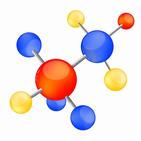 simsearch:400-04339623,k - illustration of colorful vector molecule on an isolated background Stockbilder - Microstock & Abonnement, Bildnummer: 400-04744917