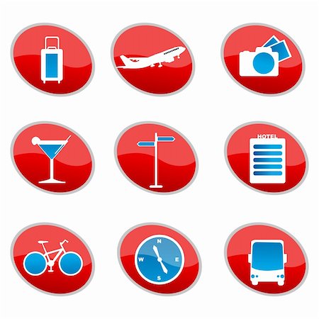 simsearch:400-08957396,k - illustration of set of travel icons Foto de stock - Royalty-Free Super Valor e Assinatura, Número: 400-04744958