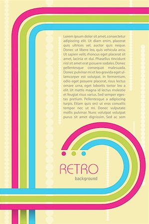 illustration of retro background with smple text Stock Photo - Budget Royalty-Free & Subscription, Code: 400-04744973