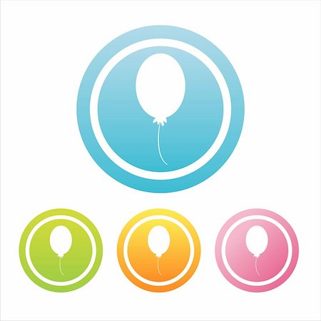 simsearch:400-05725983,k - set of 4 colorful balloon signs Foto de stock - Royalty-Free Super Valor e Assinatura, Número: 400-04745530