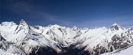 simsearch:400-07222348,k - Mountain panorama. Caucasus. Dombay. Fotografie stock - Microstock e Abbonamento, Codice: 400-04746516