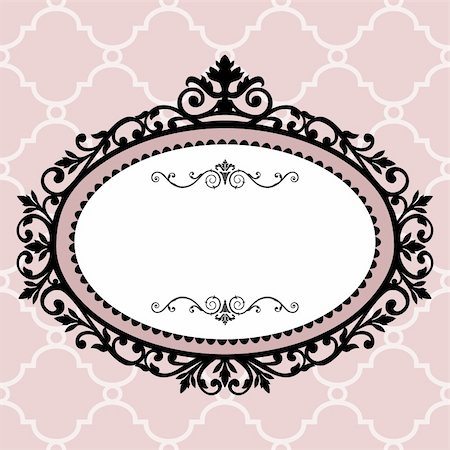 Decorative pink frame on the retro background with space for your text, full scalable vector graphic for easy editing and color change, included Eps v8 and 300 dpi JPG Stock Photo - Budget Royalty-Free & Subscription, Code: 400-04746610