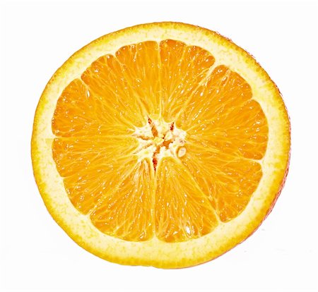 serezniy (artist) - Orange closeup isolated on a white background Stockbilder - Microstock & Abonnement, Bildnummer: 400-04746840