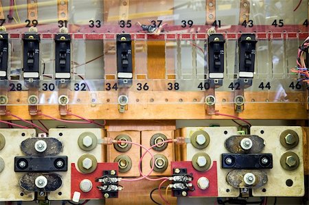power station control - Breaker panels in power plant on cellular site. Stock Photo - Budget Royalty-Free & Subscription, Code: 400-04747847