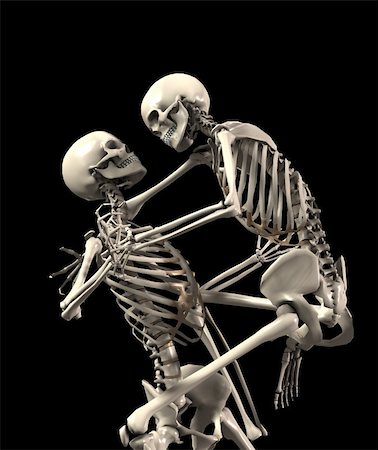 simsearch:400-03933783,k - Some skeletons that are fighting each other. Stock Photo - Budget Royalty-Free & Subscription, Code: 400-04748576