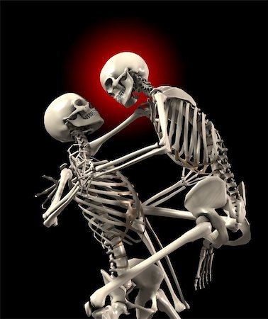simsearch:400-03933783,k - Some skeletons that are fighting each other. Stock Photo - Budget Royalty-Free & Subscription, Code: 400-04748577