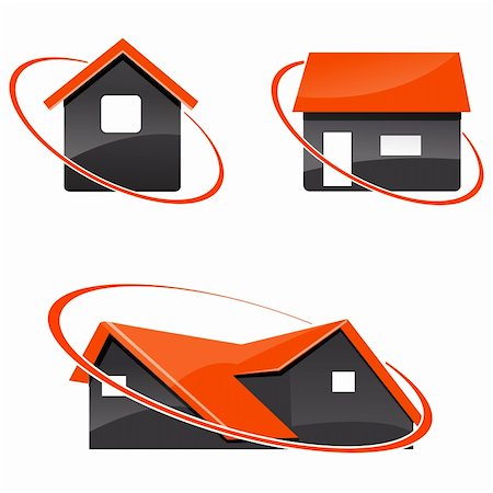 simsearch:400-04459806,k - illustration of different home icons on isolated white background Foto de stock - Royalty-Free Super Valor e Assinatura, Número: 400-04748801